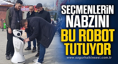 Bu robot seçmenlerin nabzını tutuyor