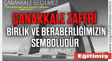 ÇANAKKALE ZAFERİ , BİRLİĞİMİZİN SEMBOLÜDÜR
