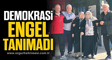 Demokrasi engel tanımadı