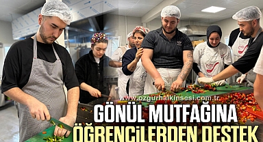 Deprem Bölgesinde Kurulan Gönül Mutfağına Öğrencilerden Destek