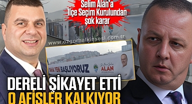 DERELİ ŞİKAYET ETTİ O AFİŞLER KALKIYOR