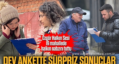 Dev ankette sürpriz sonuçlar