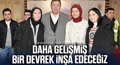 Gençlerimiz için daha sosyal, daha gelişmiş bir Devrek inşa edeceğiz