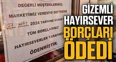 Hayırsever, bakkalın veresiye defterindeki borçları ödedi