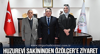Huzurevi sakininden Özölçer’e ziyaret