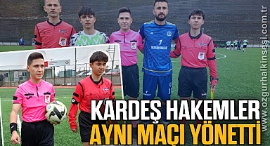 İki kardeş hakem aynı maçta görev aldı