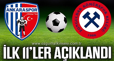 İlk 11'ler açıklandı