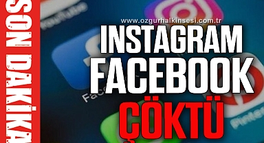Instagram ve Facebook çöktü