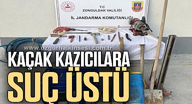 Kaçak kazıcılara suçüstü