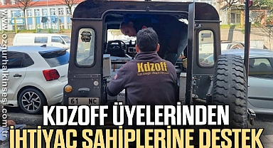 Kdzoff üyelerinden ihtiyaç sahiplerine destek
