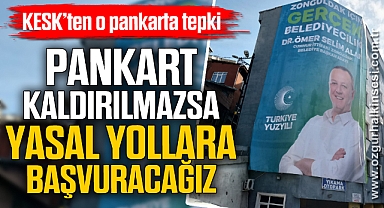 KESK'ten o pankarta tepki
