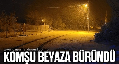 Mart ayında Karabük'te kar yağdı