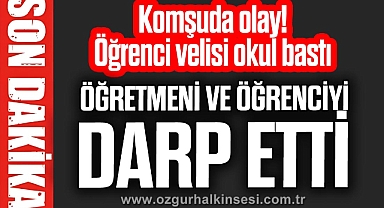 Öğrenci velisi okul basıp öğretmeni ve bir öğrenciyi darp etti