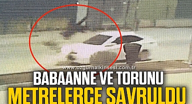 Otomobilin çarptığı kadın ve torunu yaralandı