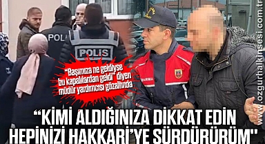 Polisleri tehdit etti: