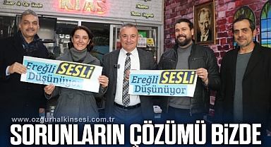 Sesli “Sorunların çözümü bizde”