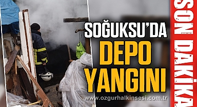 SOĞUKSU’DA DEPO YANGINI