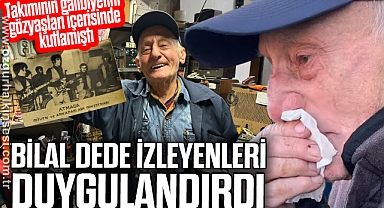 Takımının galibiyetini gözyaşları içerisinde kutlayan Bilal dede izleyenleri duygulandırdı