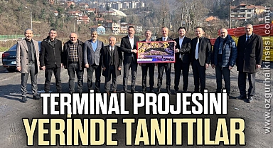 Terminal projesini yerinde tanıttılar