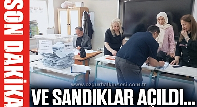 VE SANDIKLAR AÇILDI…