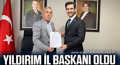 YILDIRIM İL BAŞKANI OLDU