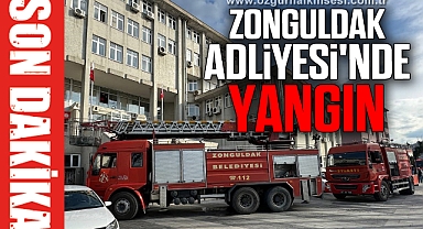 Zonguldak Adliyesi'nde yangın