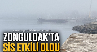 Zonguldak'ta sis etkili oldu