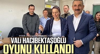 Zonguldak Valisi Hacıbektaşoğlu oyunu kullandı