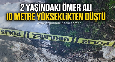 10 metre yükseklikten düşen çocuk yaralandı