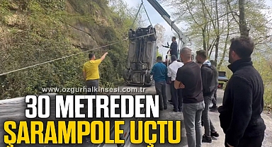 30 METREDEN ŞARAMPOLE UÇTU