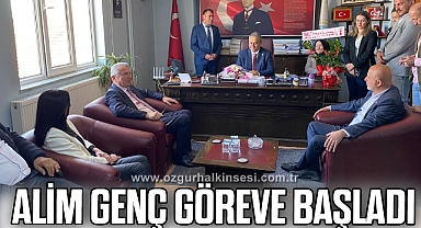Alim Genç göreve başladı