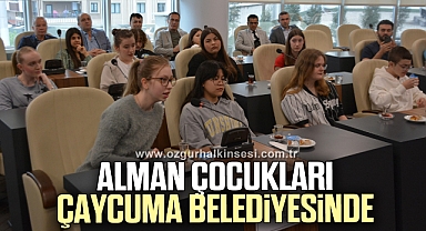 Alman çocukları Çaycuma Belediyesinde