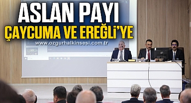 Aslan payı Çaycuma ve Ereğli'ye