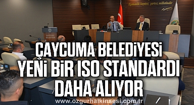 Çaycuma Belediyesi yeni bir ISO standardı daha alıyor
