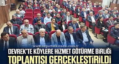 Devrek’te Köylere Hizmet Götürme Birliği toplantısı gerçekleştirildi