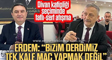 ERDEM: “BİZİM DERDİMİZ TEK KALE MAÇ YAPMAK DEĞİL”