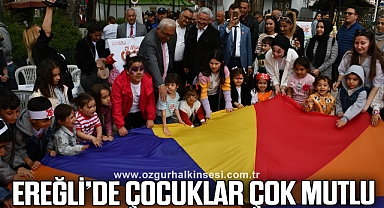 EREĞLİ BELEDİYESİ, 23 NİSAN ÇOCUK ŞENLİĞİ YOĞUN İLGİ GÖRDÜ