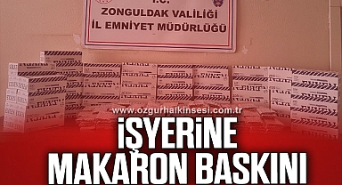 Ereğli'de makaron operasyonu