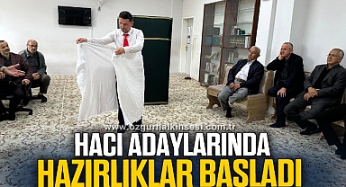Hacı adayları kutsal yolculuğa hazırlanıyor