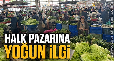 Halk pazarına yoğun ilgi