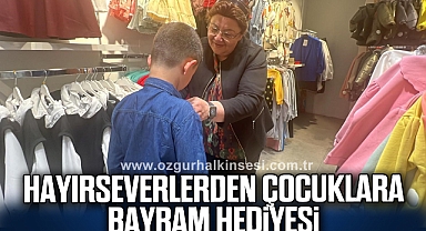 Hayırseverlerden çocuklara bayram hediyesi