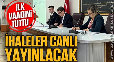İHALELER CANLI YAYINLACAK