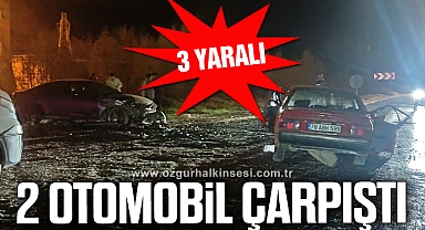 Karabük'te 2 otomobil çarpıştı