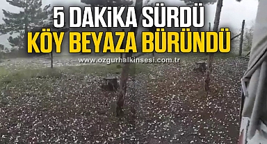 Karabük'te dolu etkili oldu