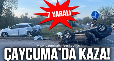 Kaza anı güvenlik kamerasında