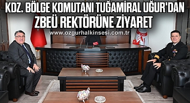 KDZ. BÖLGE KOMUTANI TUĞAMİRAL UĞUR'DAN ZBEÜ REKTÖRÜNE ZİYARET