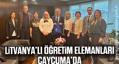 Litvanya’lı öğretim elemanları Çaycuma’da