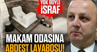 MAKAM ODASINA ABDEST LAVABOSU!