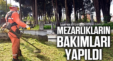 Mezarlıkların bakımları yapıldı