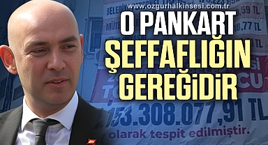 “O PANKART ŞEFFAFLIĞIN GEREĞİDİR”
